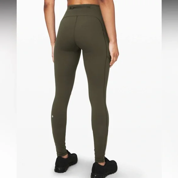 Lululemon Speed Up Tight 31" - Dark Olive sz 8 - Picture 3 of 10